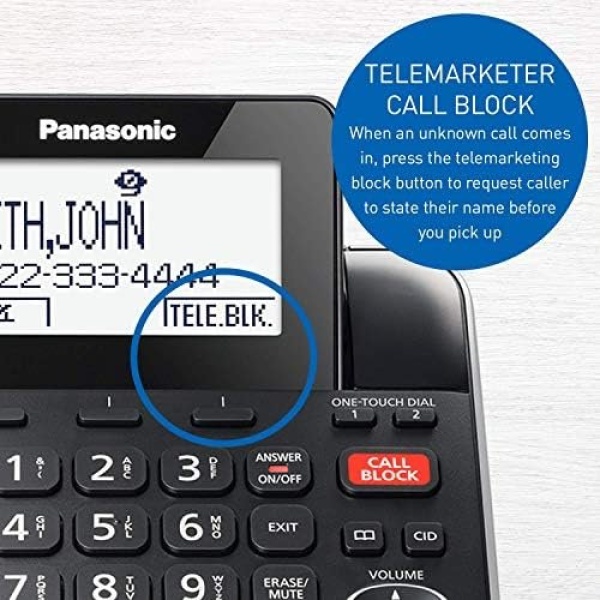 Panasonic Home Phone KX-TGF870 (1 Handset 1 Corded) - Image 6