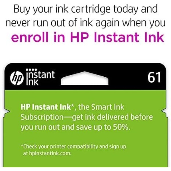 HP 61 Black/Tri-color Ink (2 Count - pack) | Works with DeskJet - Image 3