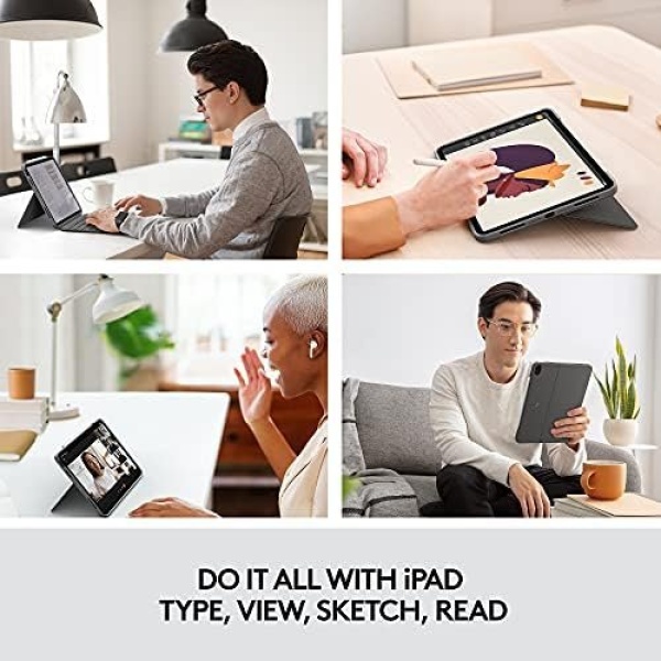 Logitech Combo Touch iPad Air (4th, 5th gen - 2020, 2022) Keyboard Case - Image 2