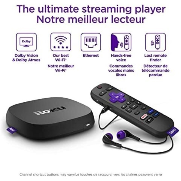 Roku Ultra LT (4K/HDR/HD) Streaming Player with Enhanced Voice Remote - Image 2