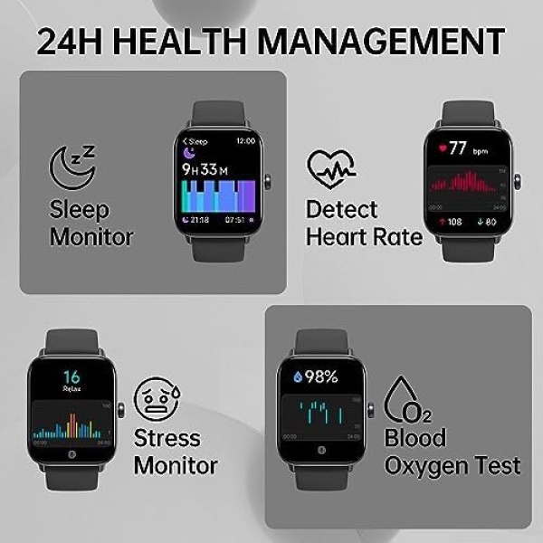 Smart Watch for Women Men (Answer/Make Call) with Alexa Built-in, iPhone Android - Image 4