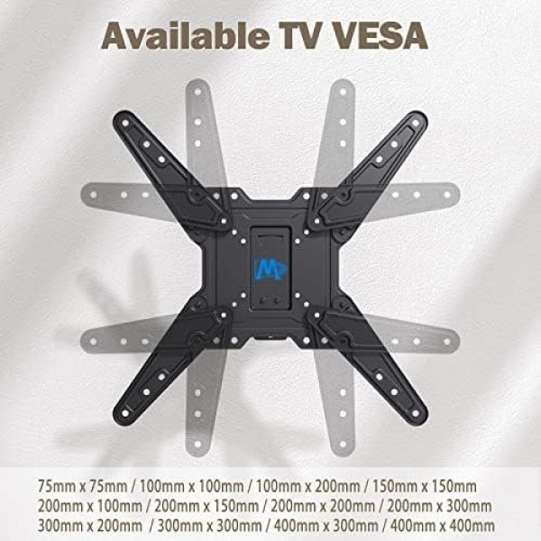 Mounting Dream TV Wall Mount for Most 26-55 Inch TVs, Full Motion TV Mount with - Image 8