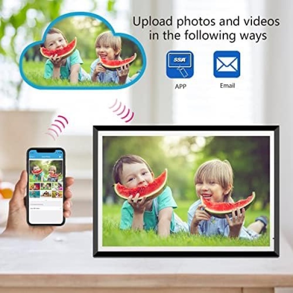 32GB 13.5 Inch Wi-Fi Digital Picture Frame with 3K IPS LCD Touch Screen - Image 3
