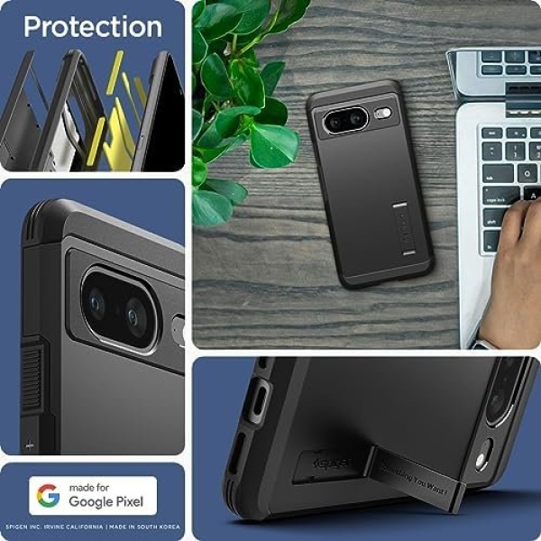 Spigen Tough Armor Designed for Pixel 8 Case (2023) - Black - Image 2