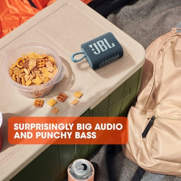 JBL Go 3: Portable Speaker with Bluetooth, Builtin Battery, Waterproof - Image 3