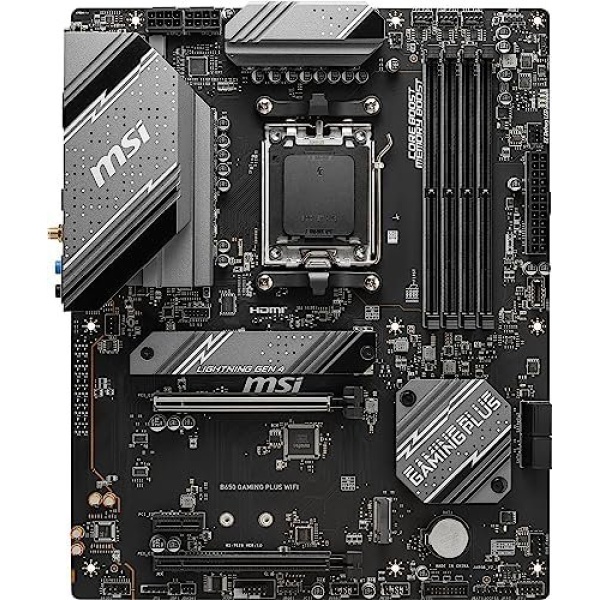 MSI B650 Gaming Plus WiFi Gaming Motherboard (AMD AM5, ATX, DDR5, PCIe 4.0, M.2 - Image 2